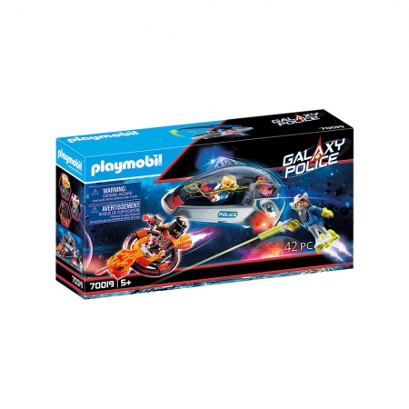 Playmobil - Polícia Galáctica com Planador - Galaxy Police - 70019