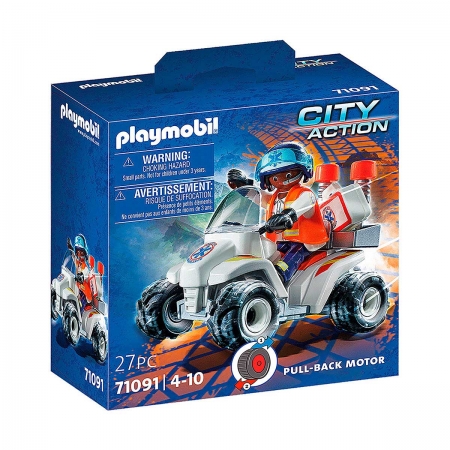 Playmobil - Médico com Quadriciclo - City Action - 71091