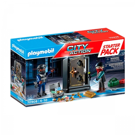 Playmobil - Roubo a Banco Starter Pack - City Action - 70908