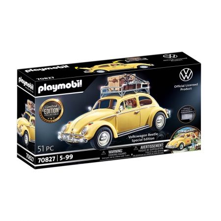 Playmobil - Fusca com Bagageiro Edição Especial - Volkswagen - 70827