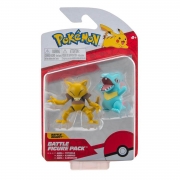 Pokemon - 2 Figuras de Ação de 4cm - Abra e Totodile