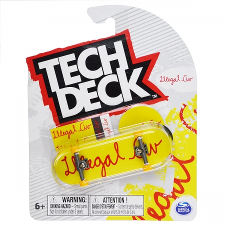 Skate de Dedo 96mm - Illegal Civ Amarelo - Tech Deck