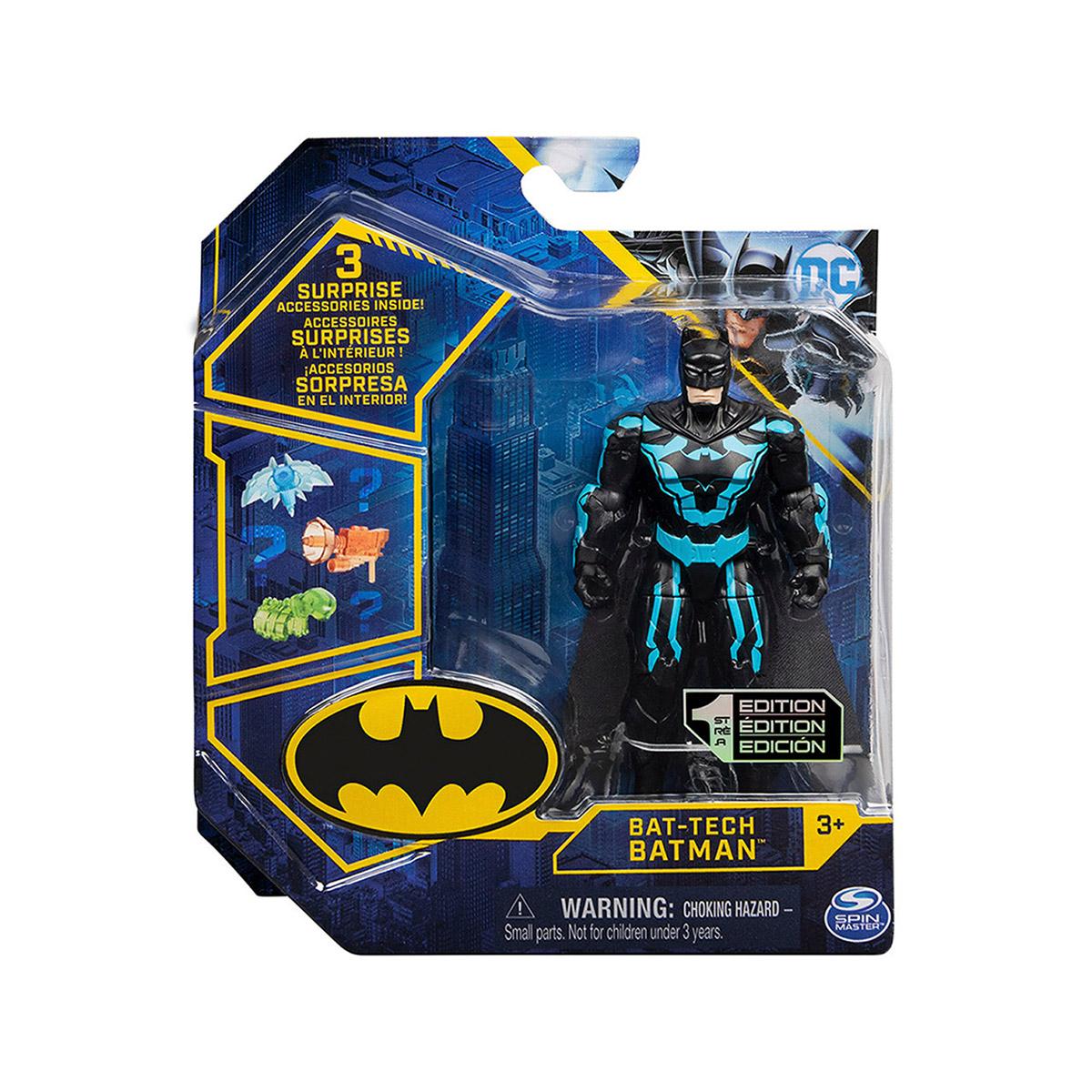 Boneco Bat-Tech Batman - 10cm Colecionável