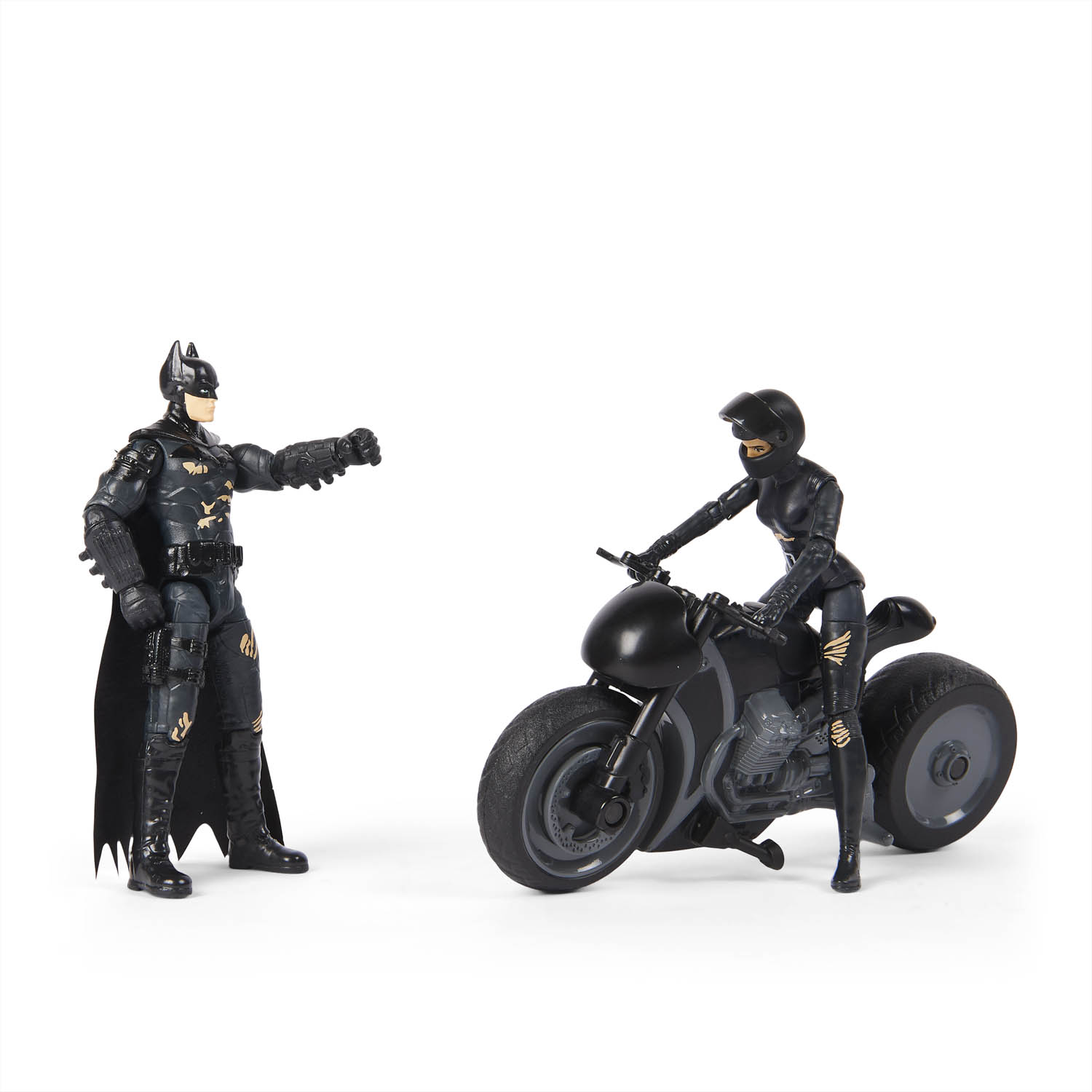 Boneco Batman Mulher Gato e Moto - The Batman o Filme DC