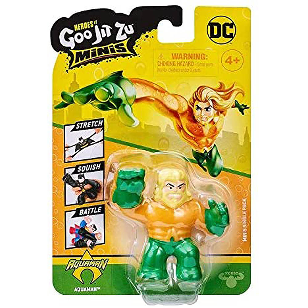 Boneco Elástico Estica Mini Aquaman - Goo Jit Zu DC