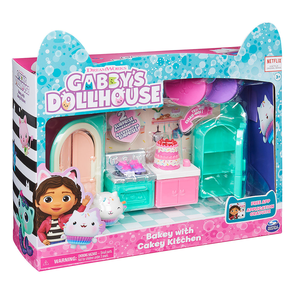 Gabby's Dollhouse - Playset de Luxo - Cozinha com Bolo