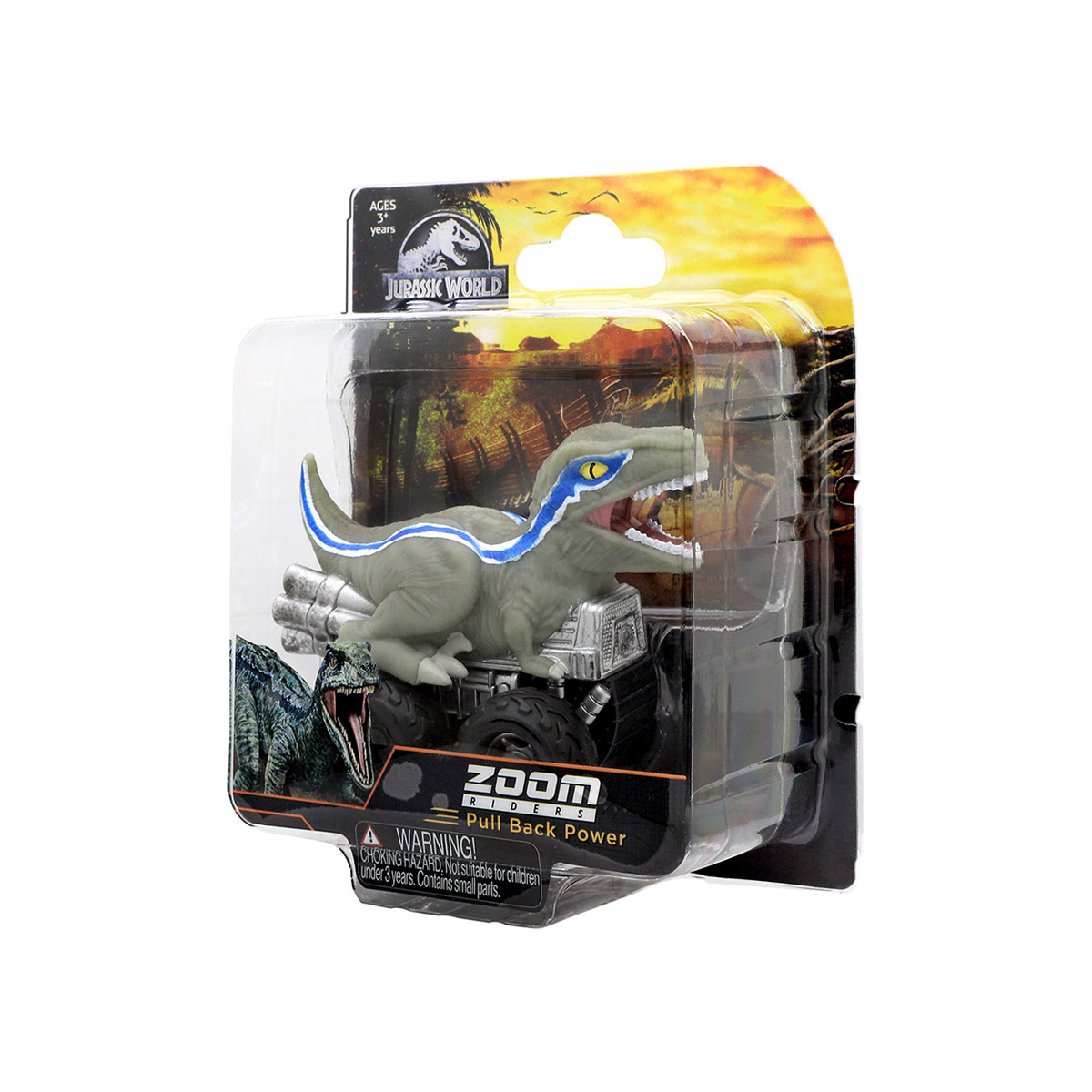 Jurassic World - Carrinho de Dinossauro 7cm - Blue