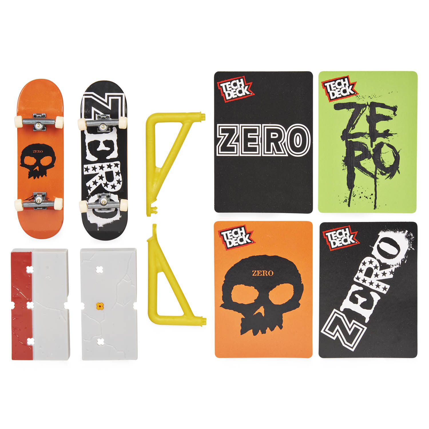 Kit 2 Skate de Dedo com Obstáculo e Card Zero - Tech Deck
