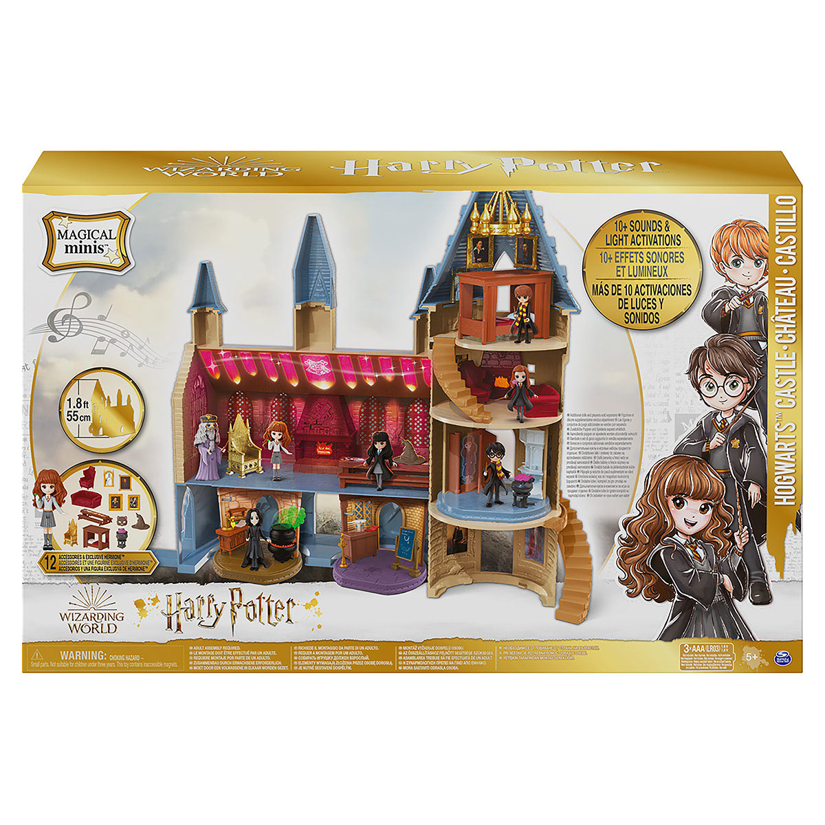 Kit 4 Harry Potter - Castelo, Salas De Poções, Feitiços, Cuidados Com Criaturas Mágicas,  Adivinhação