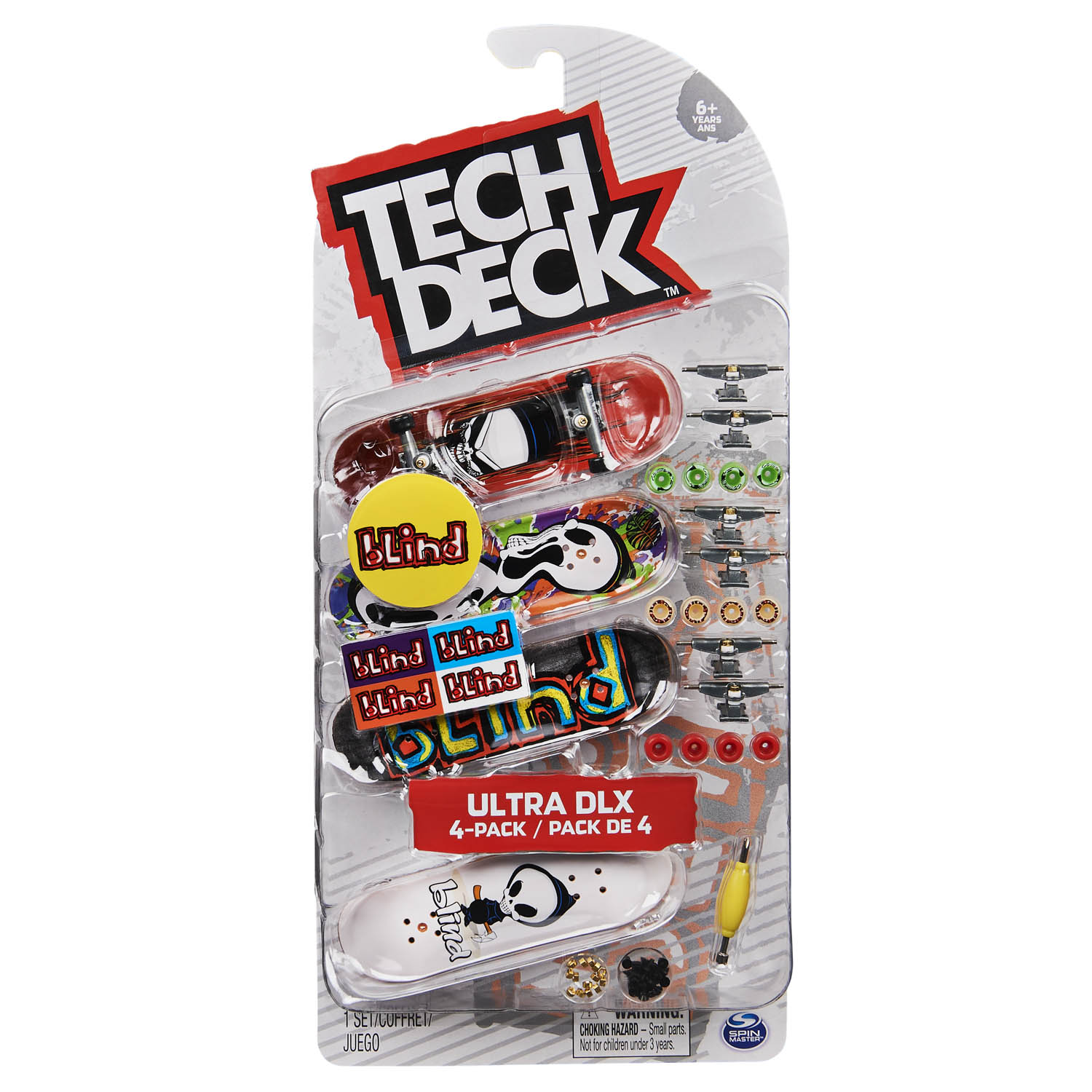 Kit 4 Skate de Dedo Coleção Blind Skateboards - Tech Deck