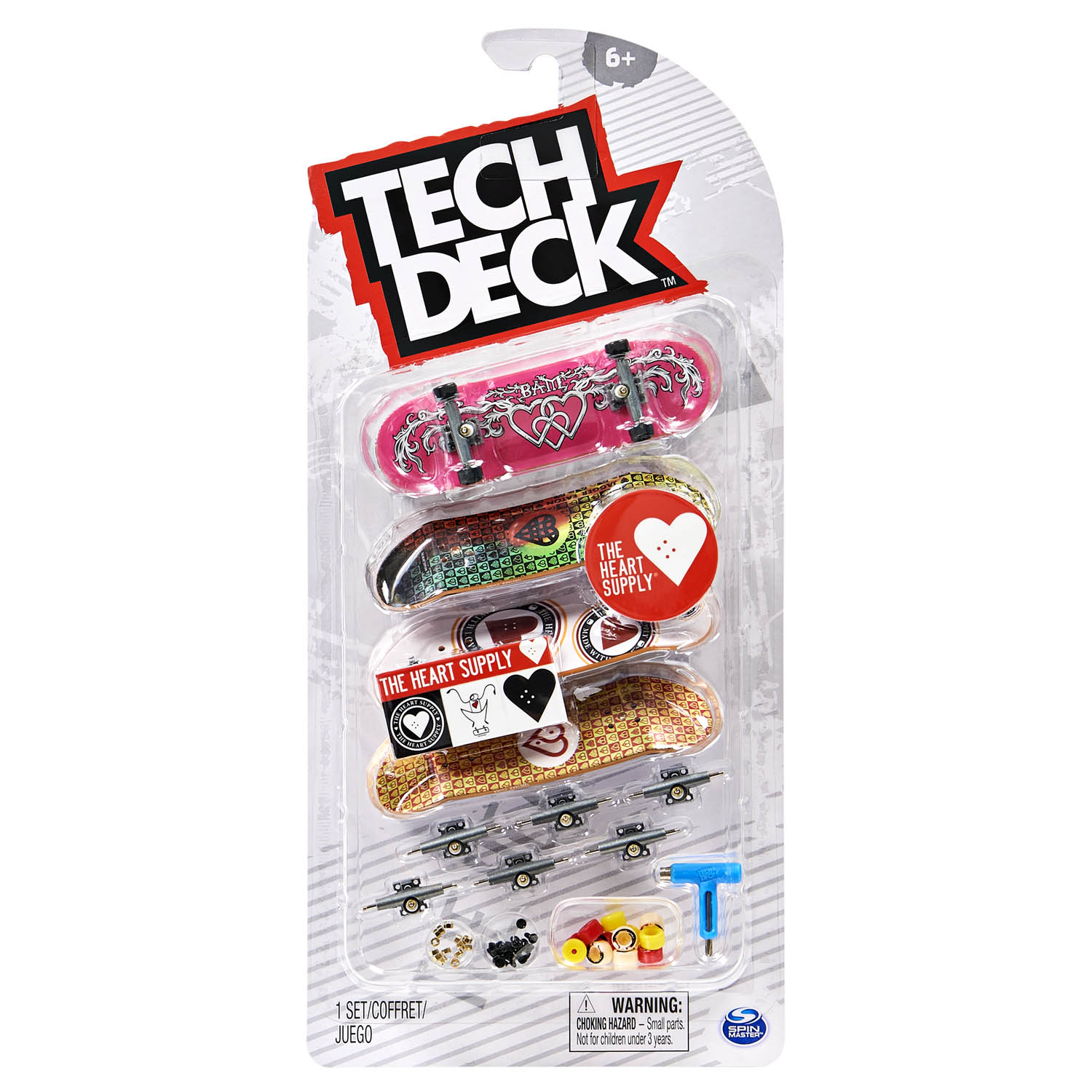 Kit 4 Skate de Dedo Coleção The Heart Supply - Tech Deck