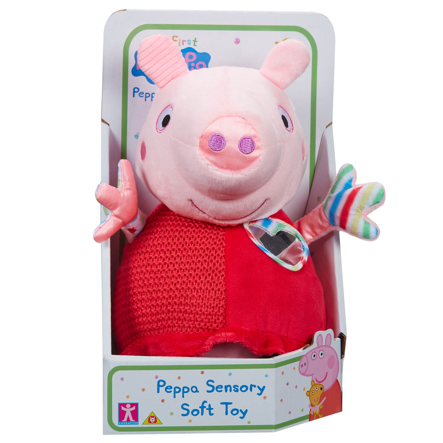 Minha Primeira Pelúcia Bebe Sensorial com Som - Peppa Pig