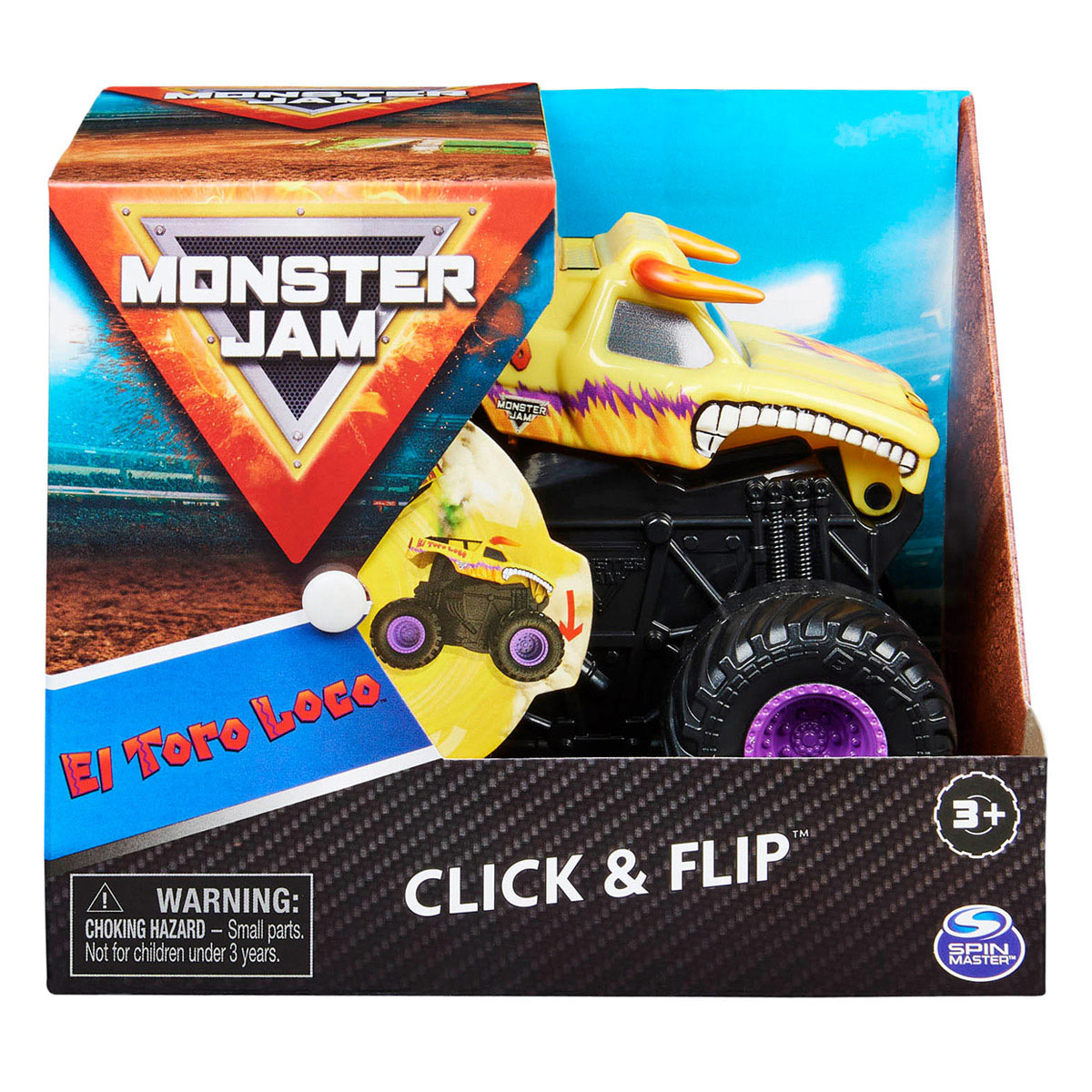 Monster Jam - Escala 1:43 - Click & Flip - El Toro Loco