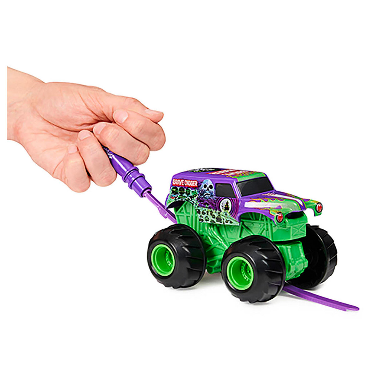 Monster Jam - Escala 1:43 - Spin Rippers - Grave Digger Roxo