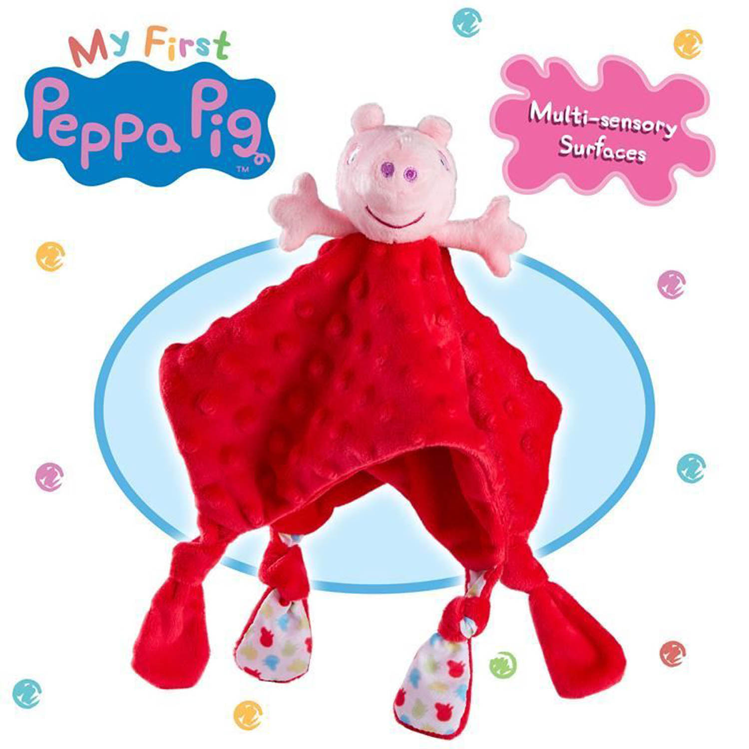 Naninha Minha Primeira Pelúcia Bebe - Mantinha - Peppa Pig