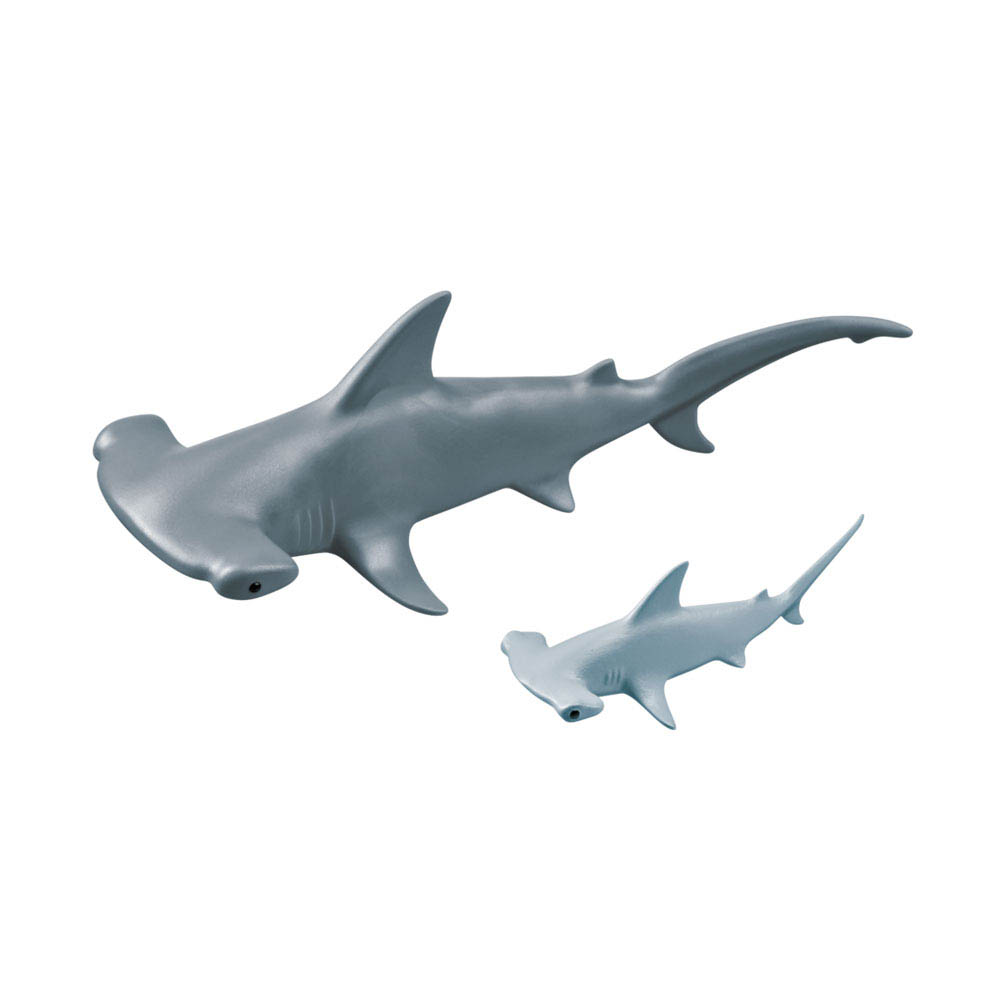 Playmobil - Aquário Saquinhos Com Animais Marinhos Mãe E Filhote.  Tubarão Martelo Com Filhote