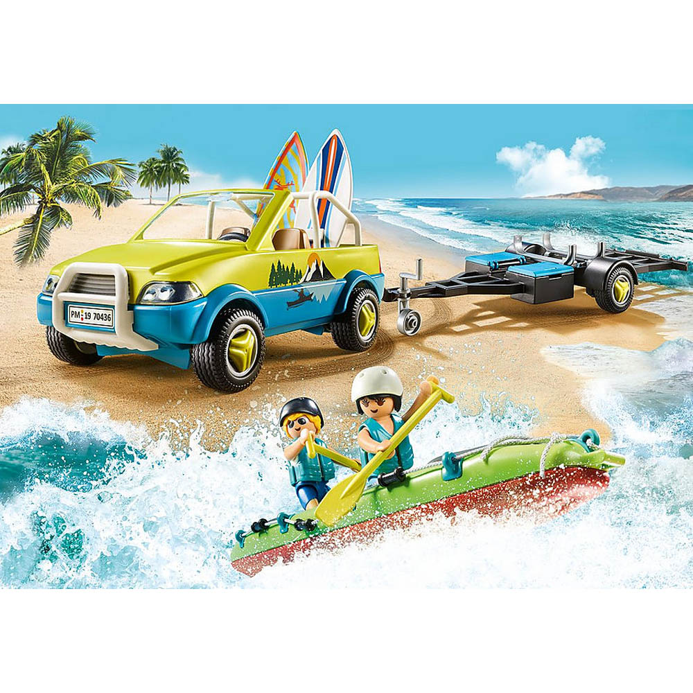 Playmobil - Buggy Com Reboque E Canoa