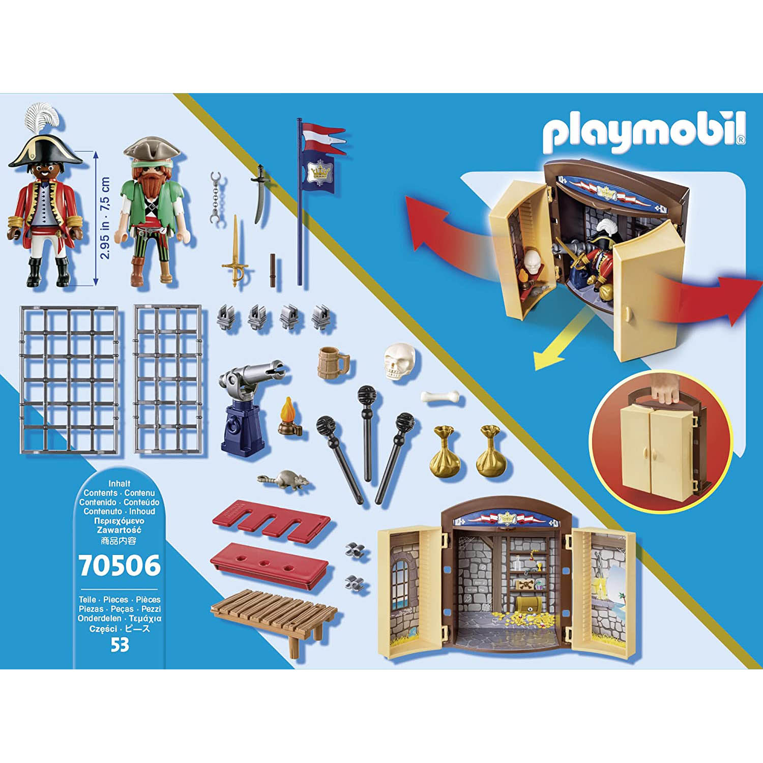 Playmobil Caixa de Jogo de Aventura Pirata - 70506