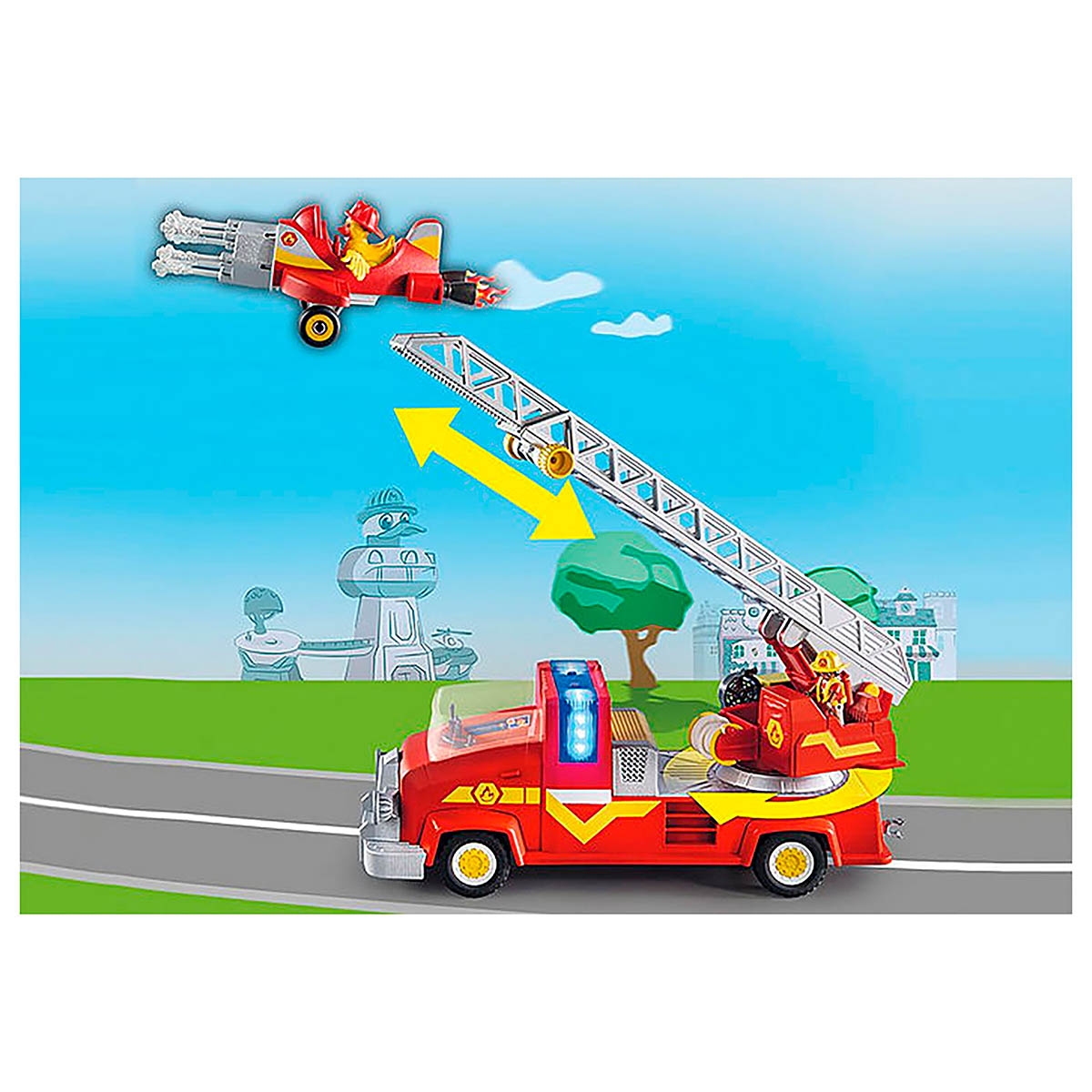 Playmobil - Caminhão de Resgate de Incêndio - Duck On Call - 79011