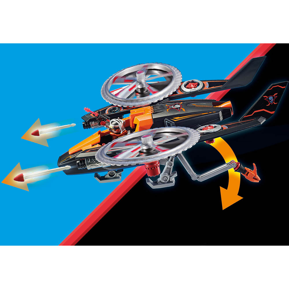 Playmobil - Piratas Galácticos Com Helicóptero