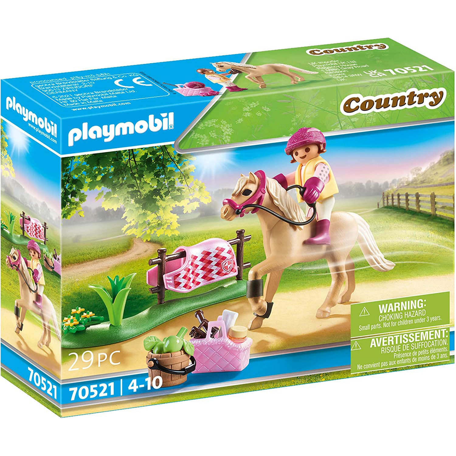 Playmobil Pônei Alemão Colecionável - Country - 70521