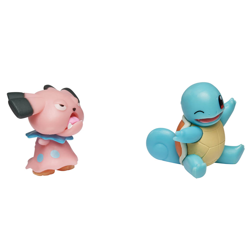 Pokémon - Figuras de Ação - SNUBBULL + SQUIRTLE