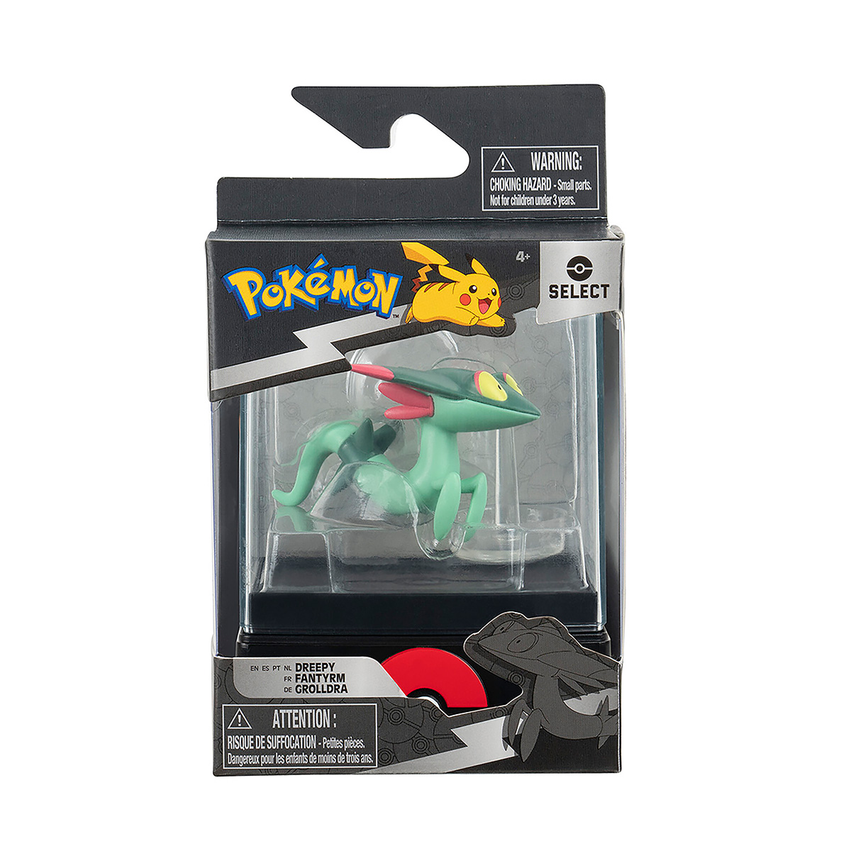 Pokemon - Figuras de Batalha 4cm com Case - Dreepy