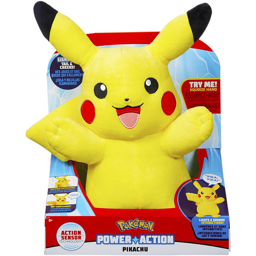 Pokémon - Pelúcia Do Pikachu Com Luz E Som