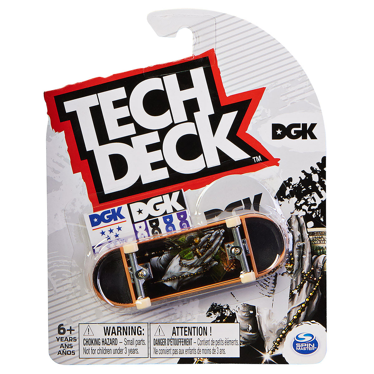 Skate de Dedo 96mm - DGK com Shape Holográfico - Tech Deck