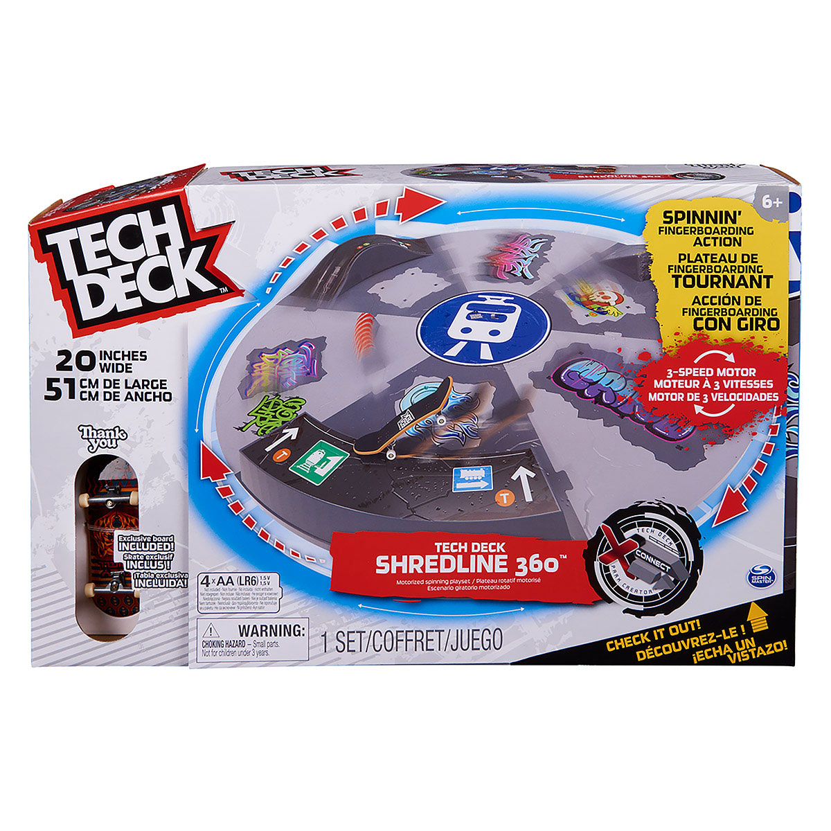 Tech Deck - Playset Giratório Motorizado Shredline 360