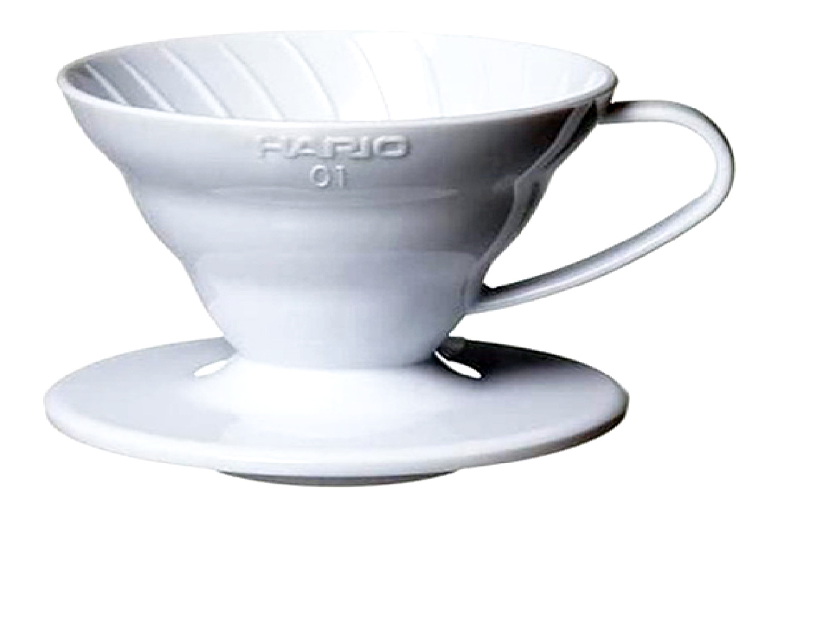 Coador Hario V60 Para Café Branco Tamanho 01