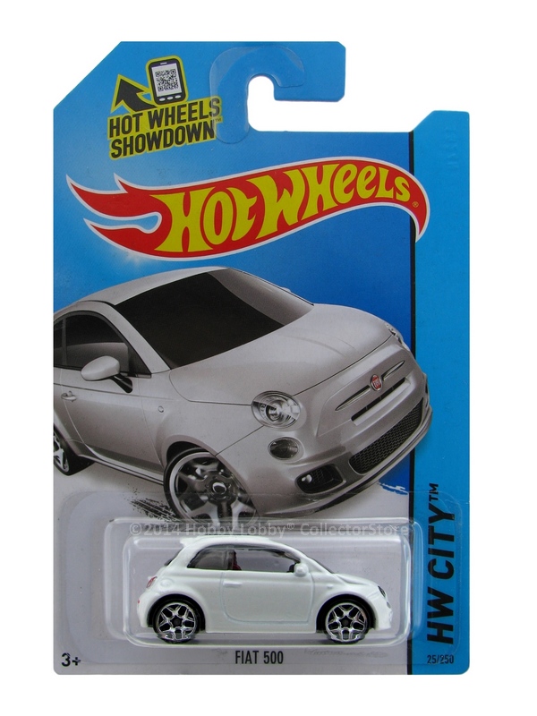 Hot Wheels - Coleção 2014 - Fiat 500 (Branco) - Hobby Lobby CollectorStore