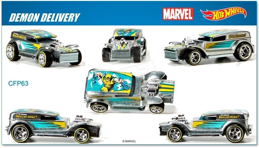 Hot Wheels - 2015 Pop Culture - Marvel - Double Demon Delivery  - Hobby Lobby CollectorStore