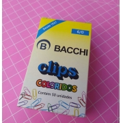 Clips Colorido Ref.6/0 c/50 unidades 13576 - Bacchi