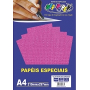 Papel glitter colmeia tamanho A4 150g c/ 10 folhas - Off Paper