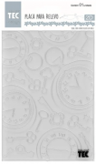Placa para Relevo 2D Elegance - 127x177mm - Relógio Vintage II - Toke e Crie