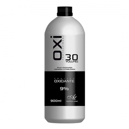 Água Oxigenada Oxi Profissional 30 Volumes 900 ml - Alpha Line