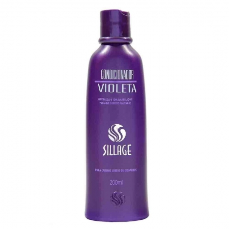 Condicionador Premium Violeta para Cabelos Loiros ou Grisalhos 200ml - Sillage