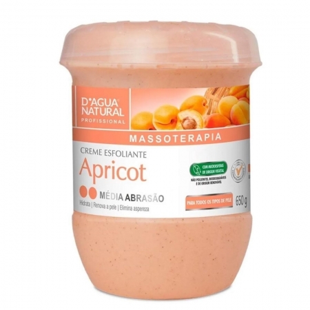 Creme Esfoliante Com Óleo Apricot Média Abrasão 650g -  D´Água Natural