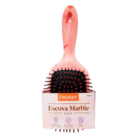 Escova Marble Rosa Raquete EM01B - ProArt
