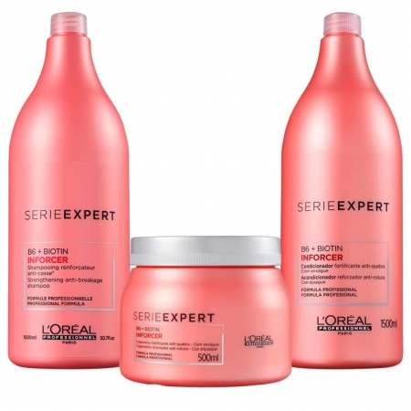 Kit Shampoo Condicionador e Máscara de Crescimento Inforcer Serie Expert - L'oréal Professionnel