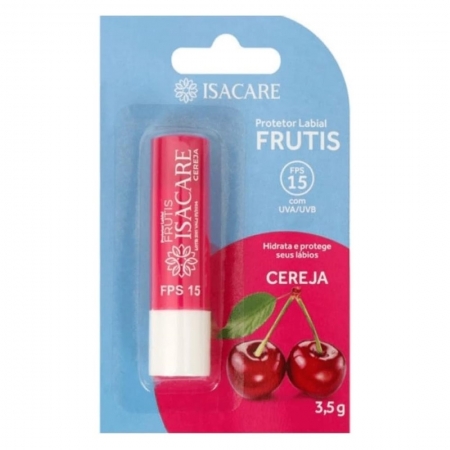 Protetor Labial Fruits Cereja FPS 15 3,5g - Isacare
