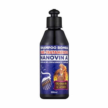 Shampoo Bomba Pré-Tratamento Nanovin A 300ml - krina de Cavalo