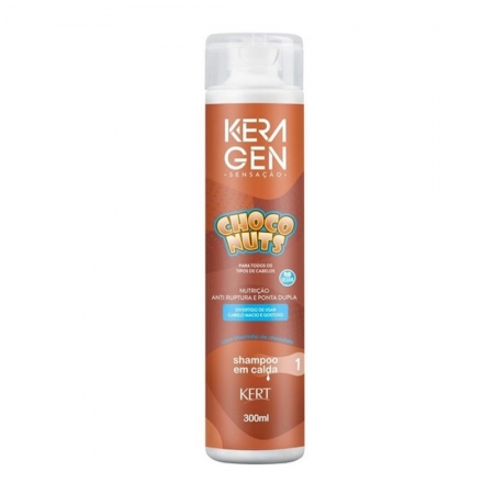 Shampoo Choco Nuts Keragen Sensação 300ml - Kert