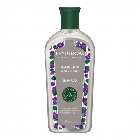 Shampoo Desamarelador Flores de Violeta 250ml - Phytoervas