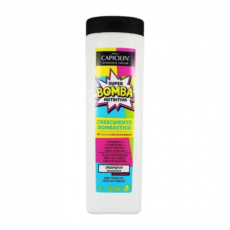 Shampoo Regenerador Super Bomba Nutritiva 250ml - Capicilin