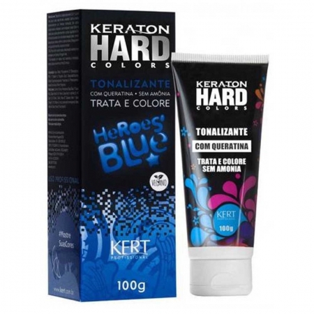 Tonalizante sem Amônia Keraton Hard Colors Heroes Blue 100g - Kert