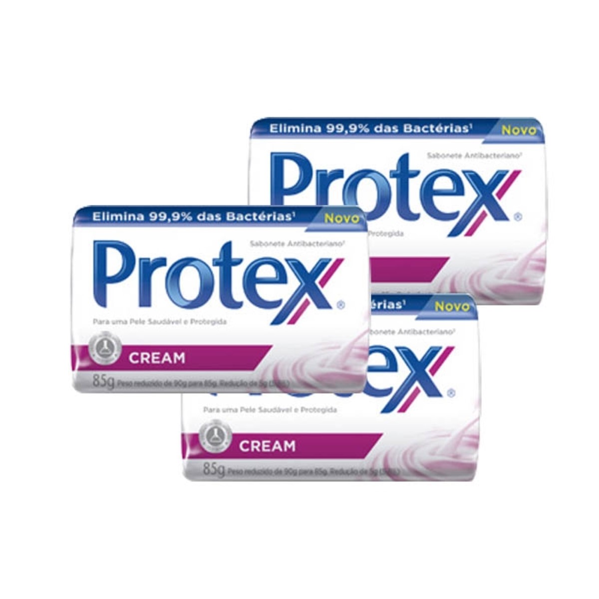 3 Sabonetes Protex Cream 85g cada - Protex