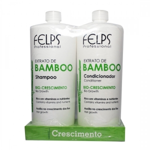 Kit Shampoo e Condicionador Extrato de Bamboo Bio Crescimento 1L - Felps
