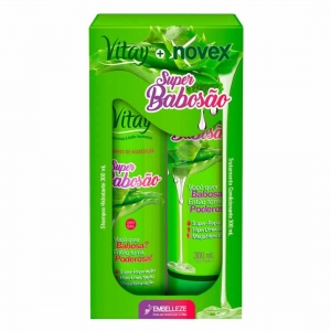 Kit Shampoo e Condicionador Super Babosão Vitay e Novex 300ml - Embelleze